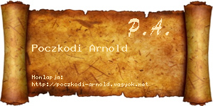 Poczkodi Arnold névjegykártya